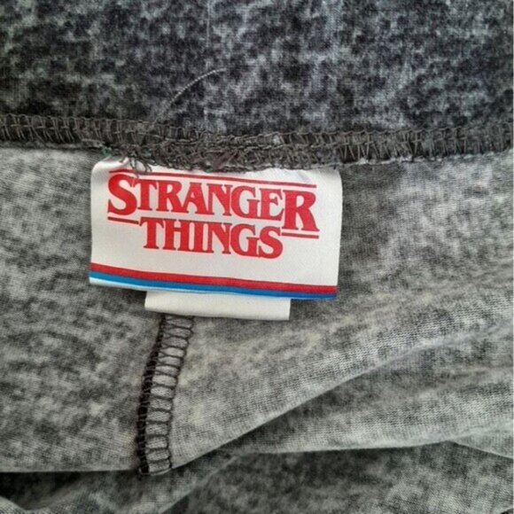STRANGER THINGS Hawkins Tiger Logo Pull-On Leggings Stretch Marled Grey Sz 4X - Picture 10 of 11